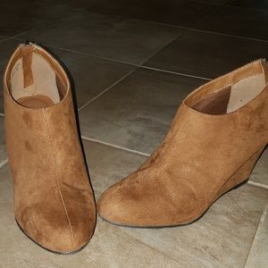 Cognac booties! Size 8.5